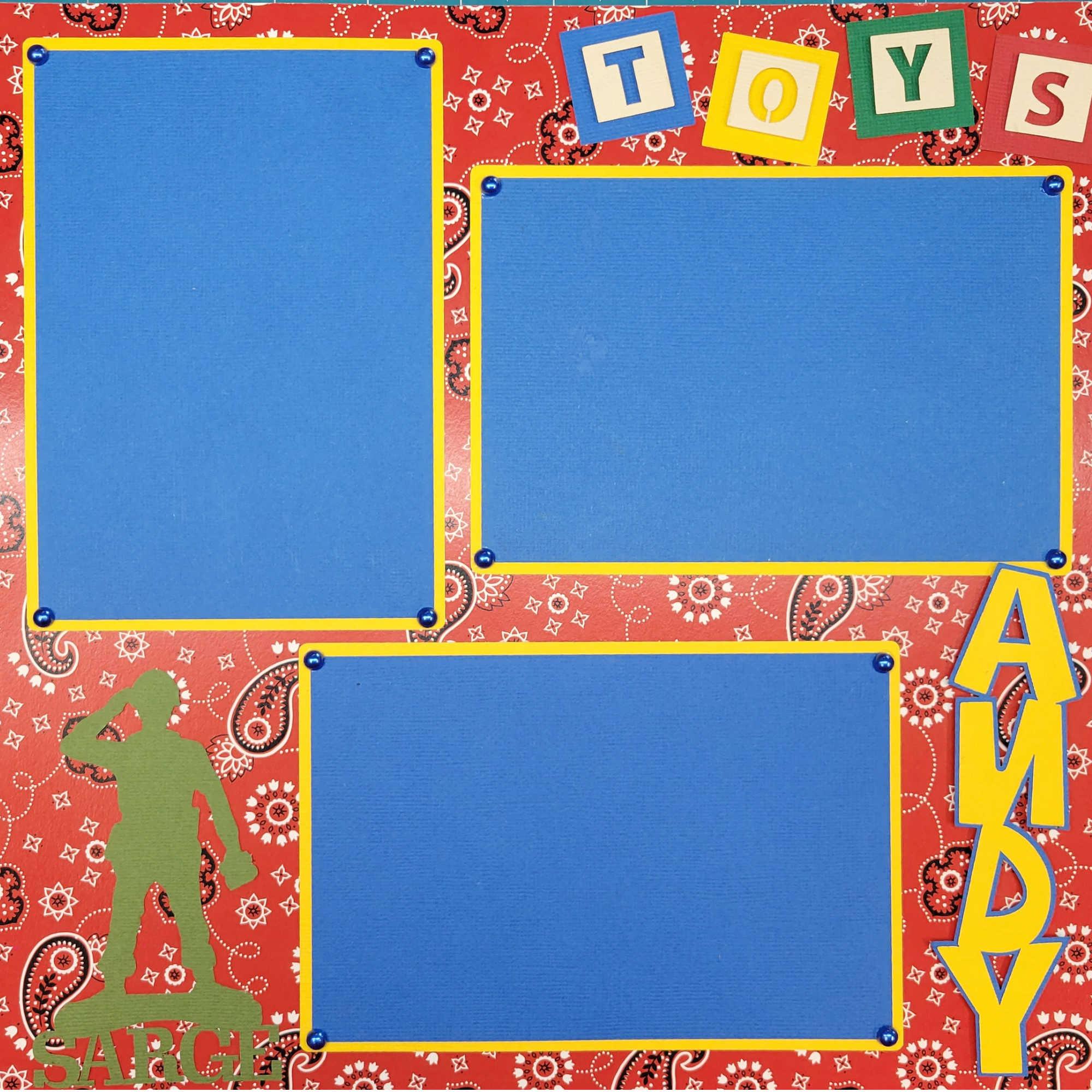 Family Vacation Premade, Hand-Embellished 2 - 12 x 12 Scrapbook Page Premades by SSC Designs - Scrapbook Supply Companies