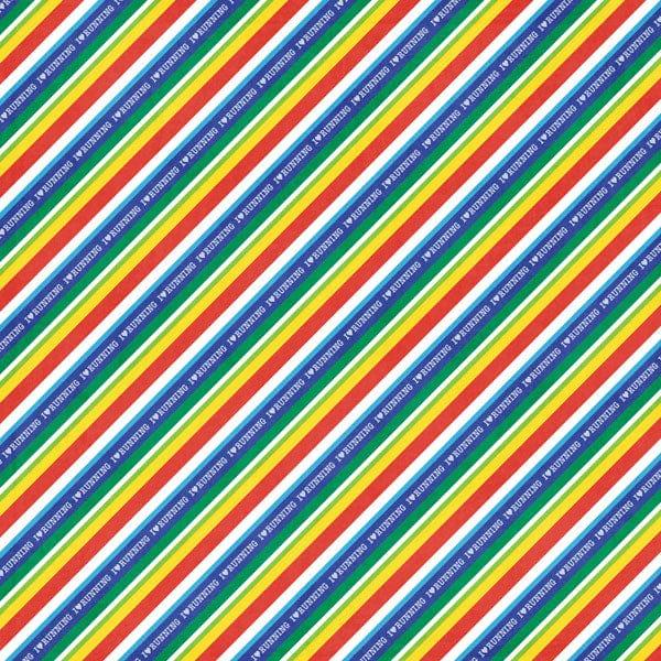 Sports Addict Collection Running Addict 3 12 x 12 Double-Sided Scrapbook Paper by Scrapbook Customs - Scrapbook Supply Companies