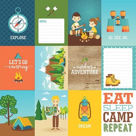 Summer Adventure Collection 3 x 4 Journaling Cards 12 x 12 Double-Sided Scrapbook Paper by Echo Park Paper - Scrapbook Supply Companies