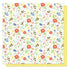 Showers and Flowers Collection Time To Bloom 12 x 12 Double-Sided Scrapbook Paper by Photo Play Paper