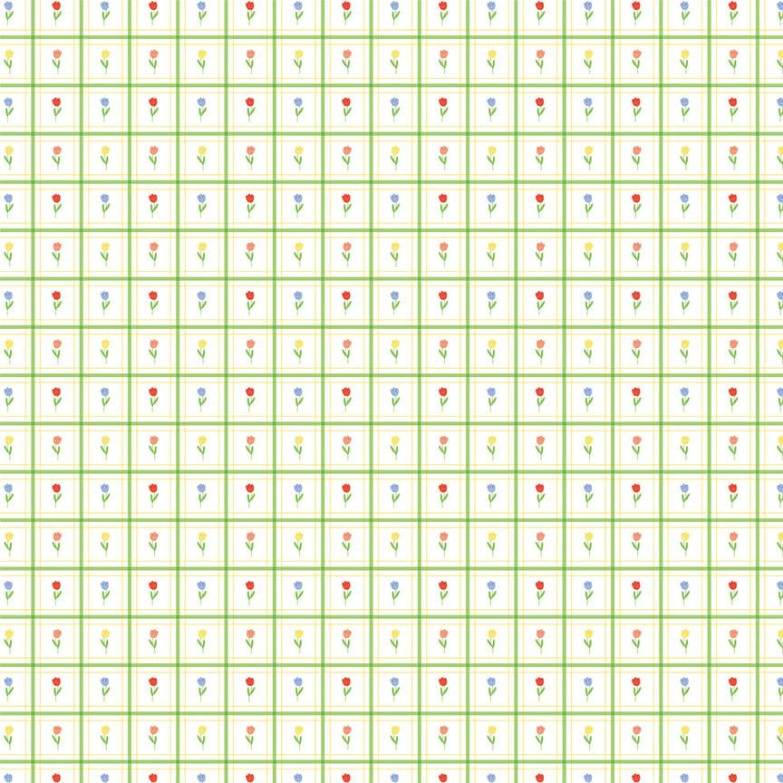 Showers and Flowers Collection Bee Pollen 12 x 12 Double-Sided Scrapbook Paper by Photo Play Paper - Scrapbook Supply Companies
