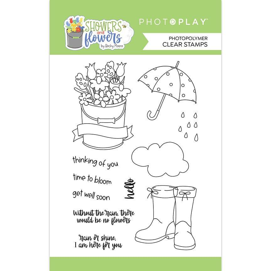 Showers and Flowers Collection Photopolymer Clear Stamps by Photo Play Paper