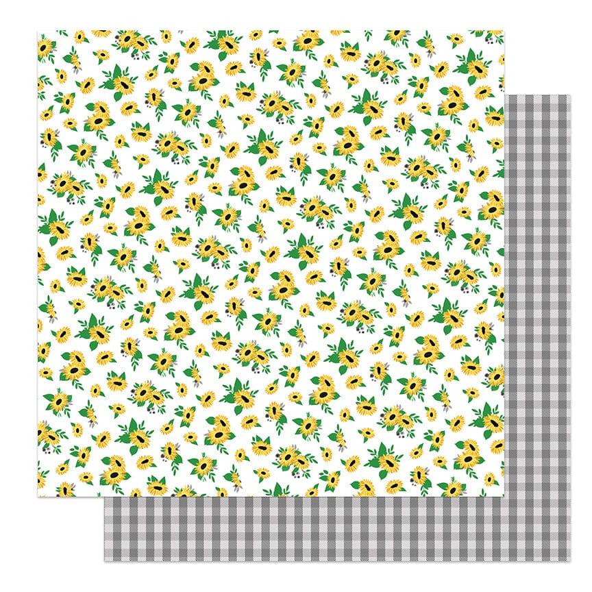 Sweet As Honey Collection Sunflowers 12 x 12 Double-Sided Scrapbook Paper by Photo Play Paper