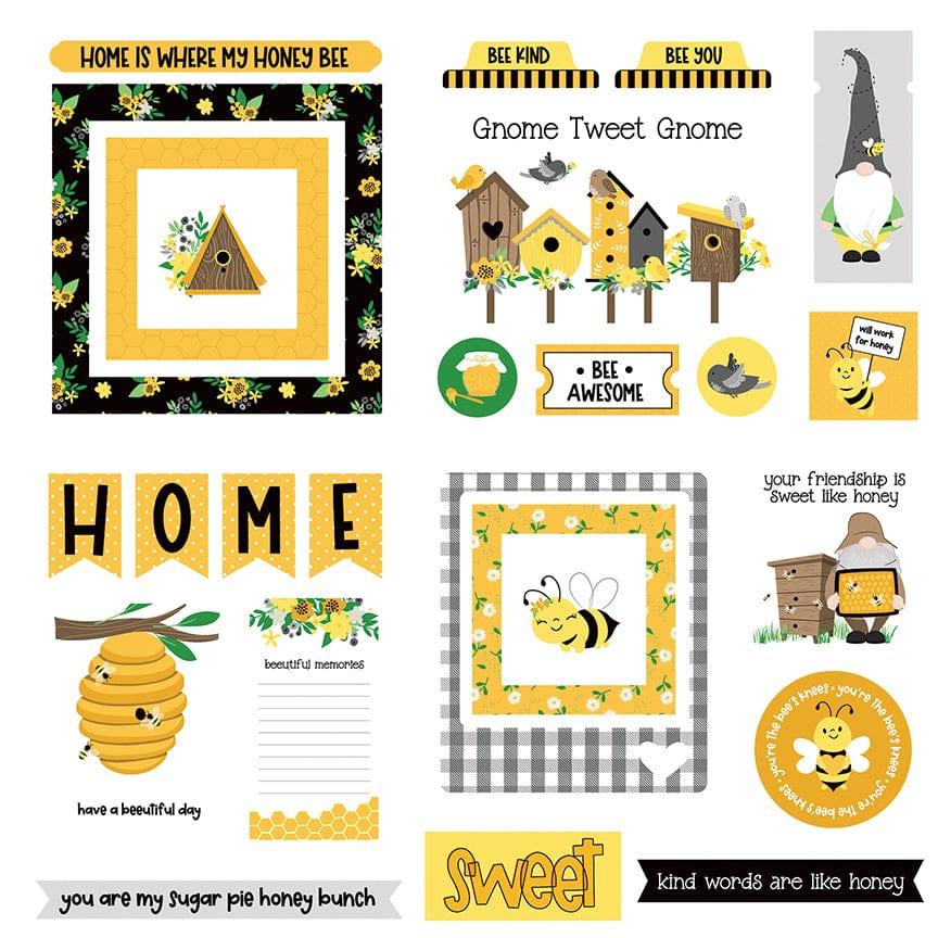 Sweet As Honey Collection 5 x 5 Die Cut Scrapbook Embellishments by Photo Play Paper - Scrapbook Supply Companies