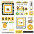 Sweet As Honey Collection 5 x 5 Die Cut Scrapbook Embellishments by Photo Play Paper - Scrapbook Supply Companies