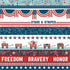 Stars & Stripes Collection Honor 12 x 12 Double-Sided Scrapbook Paper by Photo Play Paper - Scrapbook Supply Companies