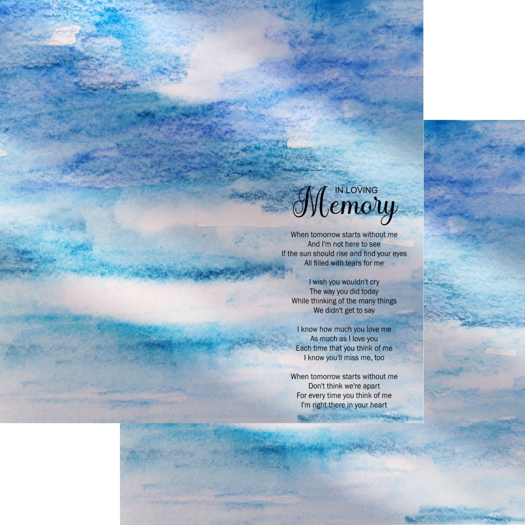 Memory Backing Paper SSC Designs | Loving Memory Scrapbook Paper