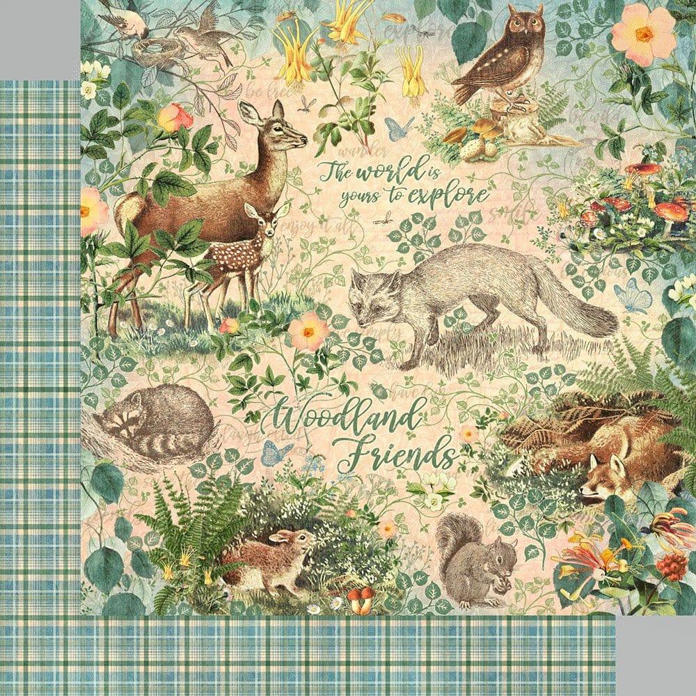Woodland Friends Collection Woodland Friends 12 x 12 Double-Sided Scrapbook Paper by Graphic 45 - Scrapbook Supply Companies