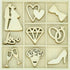 Forever & Always Collection Wooden Flourish Pack by Kaisercraft - 45 Pieces - Scrapbook Supply Companies