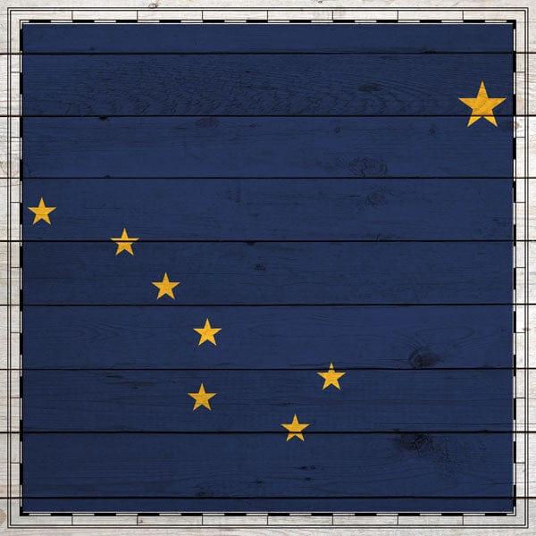 Sightseeing Collection Alaska Flag 12 x 12 Scrapbook Paper by Scrapbook Customs