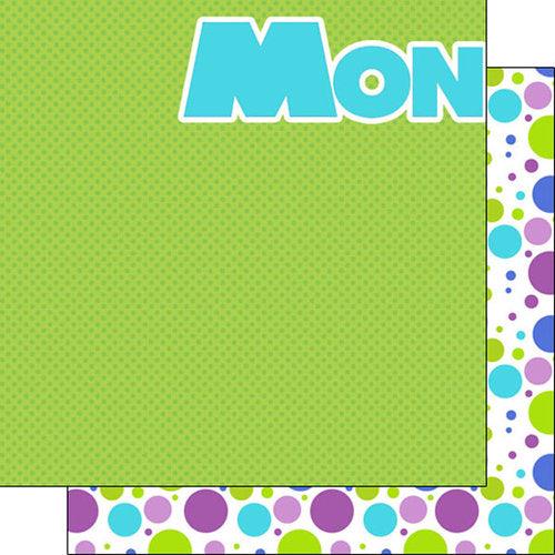Disneyana Monsters Collection Monster Left 12 x 12 Double-Sided Scrapbook Paper by Scrapbook Customs