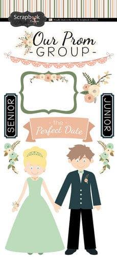 Perfect Prom Collection Our Prom Group 6 x 12 Scrapbook Sticker Sheet by Scrapbook Customs - Scrapbook Supply Companies