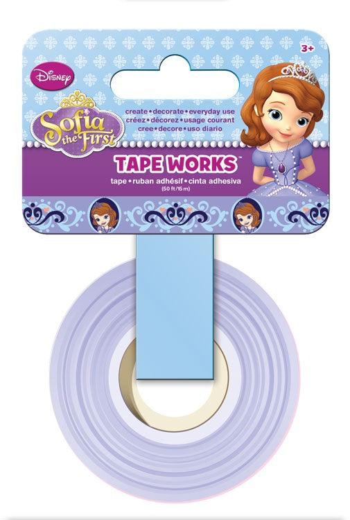 Disney Princess Collection Sofia The First Self-Adhesive Tape Works by Sandylion - 50 Feet - Scrapbook Supply Companies