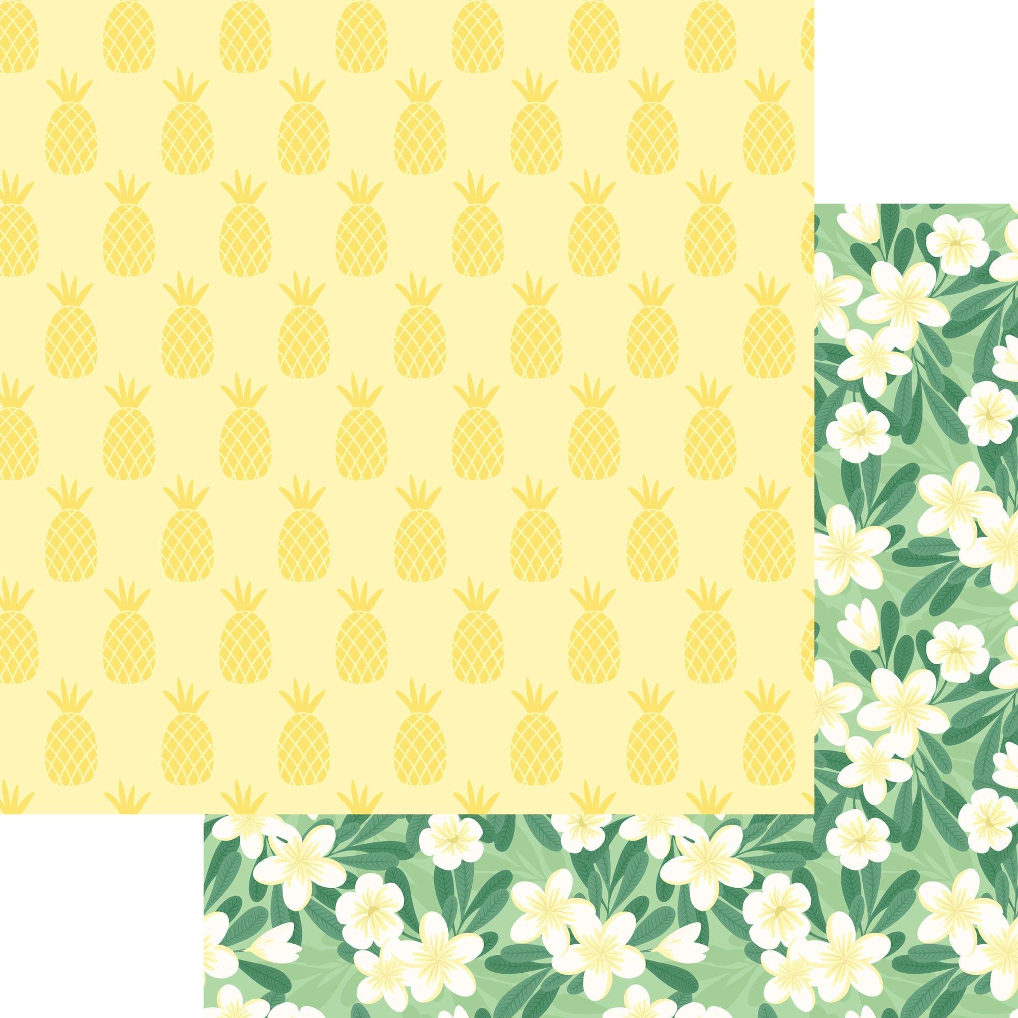 Sunkissed Collection Pineapples 12 x 12 Double-Sided Scrapbook Paper by SSC Designs - Scrapbook Supply Companies