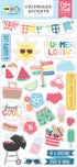 Sun Kissed Collection 6 x 12 Scrapbook Chipboard Accents by Echo Park Paper