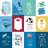 Sea Life Collection 3 x 4 Journaling Cards 12 x 12 Double-Sided Scrapbook Paper by Echo Park Paper - Scrapbook Supply Companies