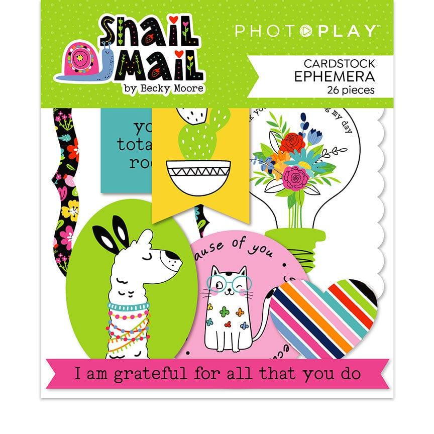 Snail Mail Collection 5 x 5 Die Cut Scrapbook Embellishments by Photo Play Paper