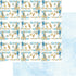Frou Frou's Sun & Sand Collection Sea Shells In a Row 12 x 12 Double-Sided Scrapbook Paper by SSC Designs