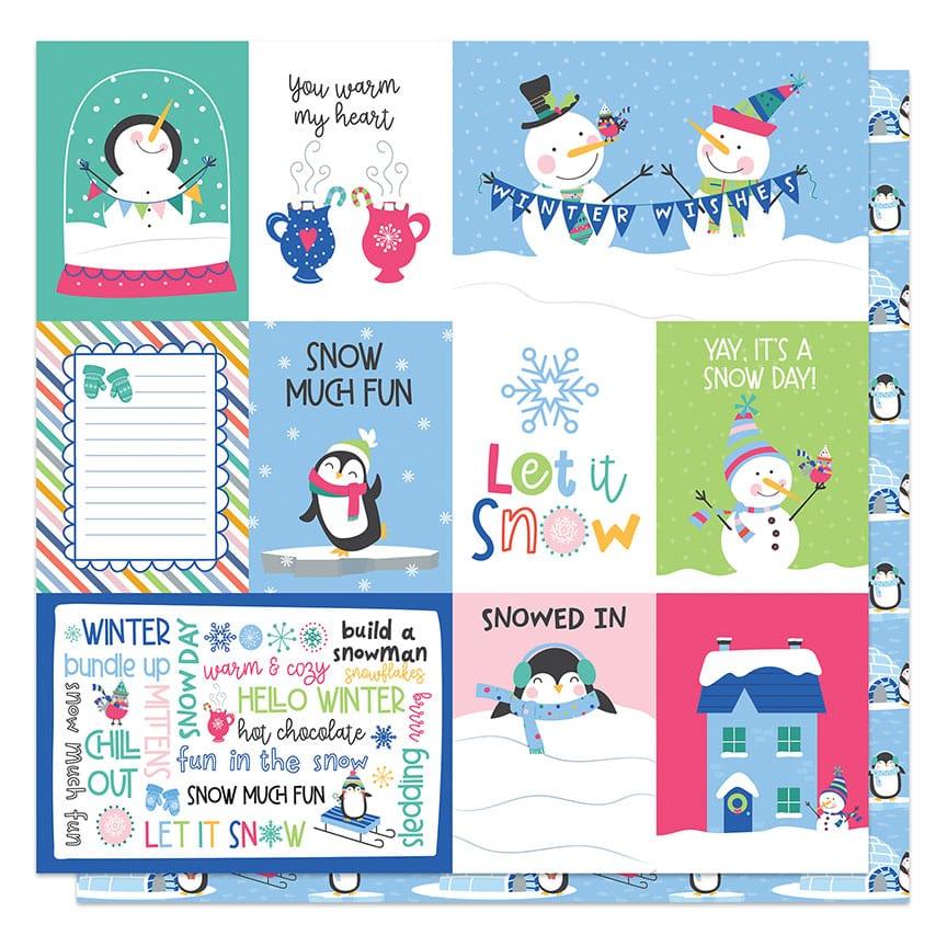 Snow Fun - Sticker Gift Tags Pack