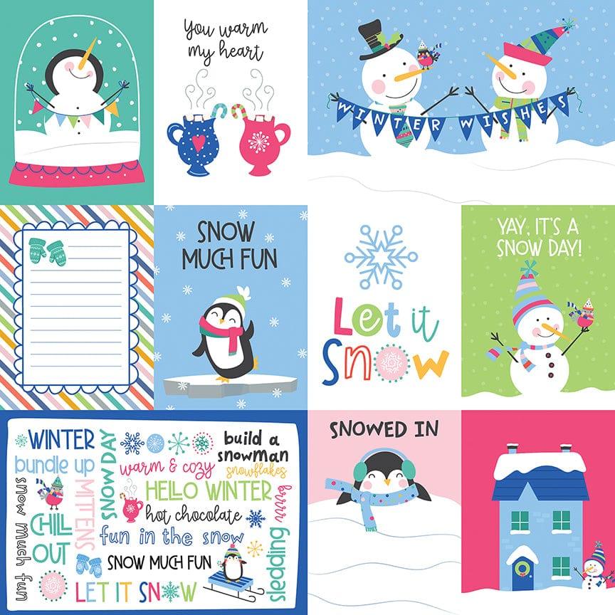 Snow Day Collection Bundle Up 12 x 12 Double-Sided Scrapbook Paper by Photo Play Paper - Scrapbook Supply Companies