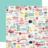 Slice of Summer Collection Fun In The Sun 12 x 12 Double-Sided Scrapbook Paper by Echo Park Paper - Scrapbook Supply Companies