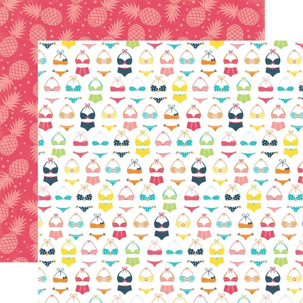 Summer Party Collection Bikini Season 12 x 12 Double-Sided Scrapbook Paper by Echo Park Paper - Scrapbook Supply Companies