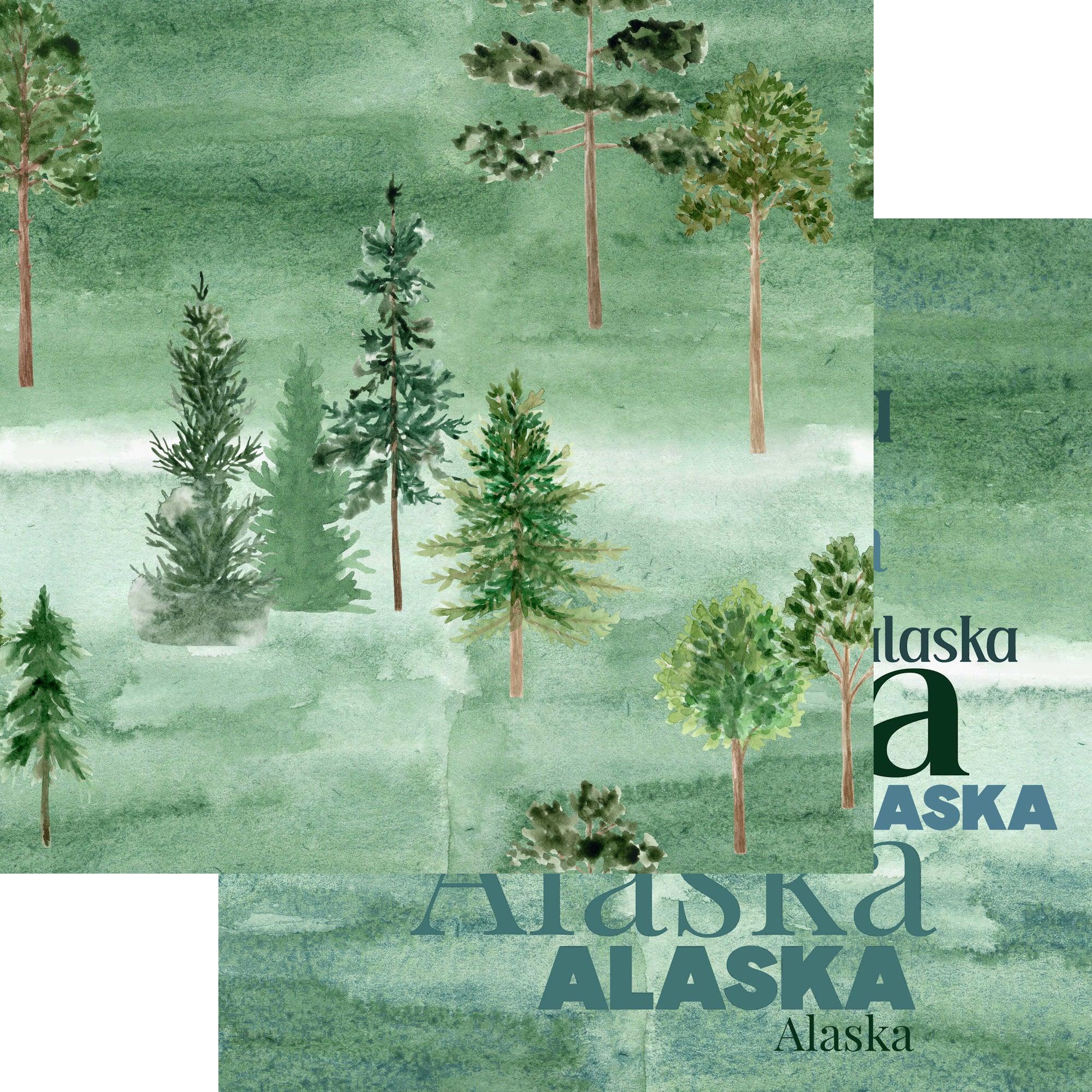 Alaskan Adventure Collection Last Frontier 12 x 12 Double-Sided Scrapbook Paper by SSC Designs