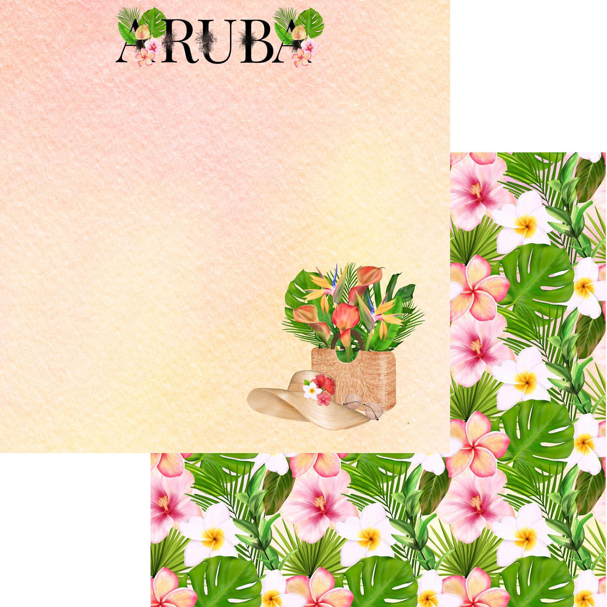 Exotic Tropics Collection Aruba 12 x 12 Double-Sided Scrapbook Paper by SSC Designs