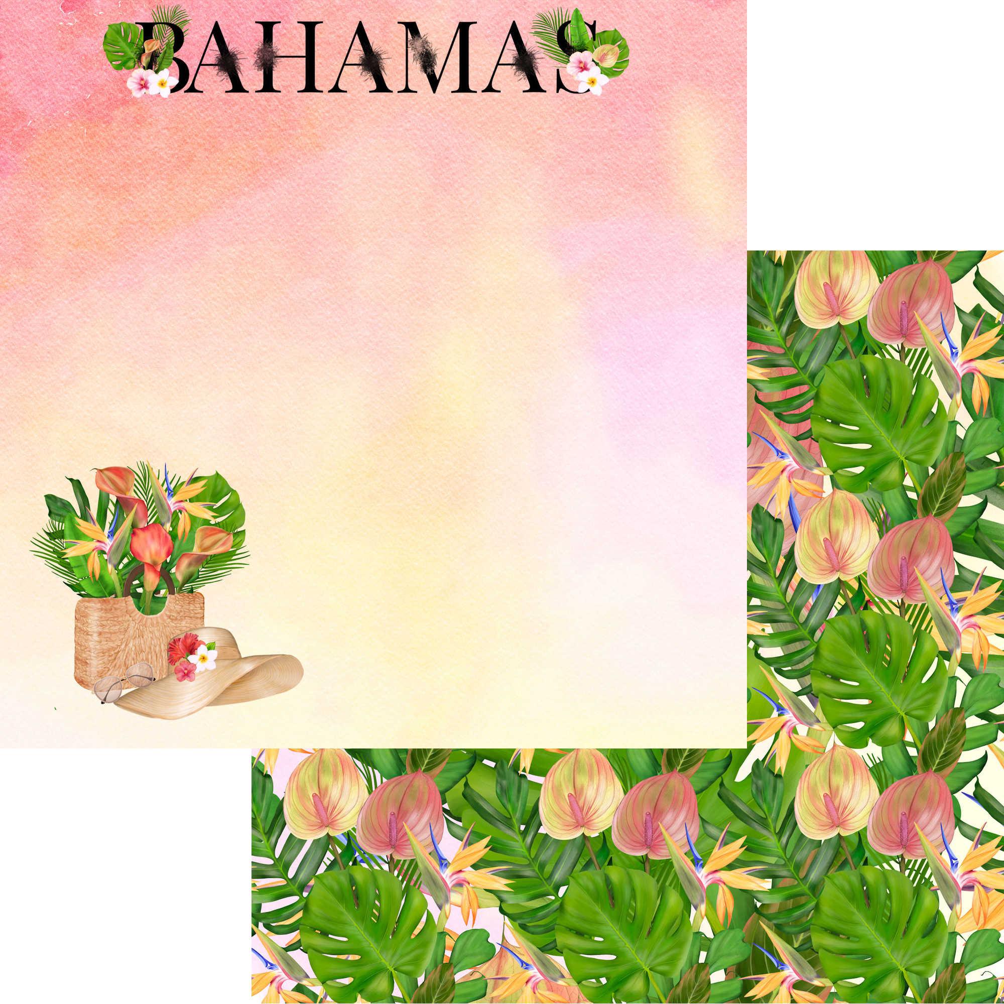 Exotic Tropics Collection Bahamas 12 x 12 Double-Sided Scrapbook Paper by SSC Designs - Scrapbook Supply Companies