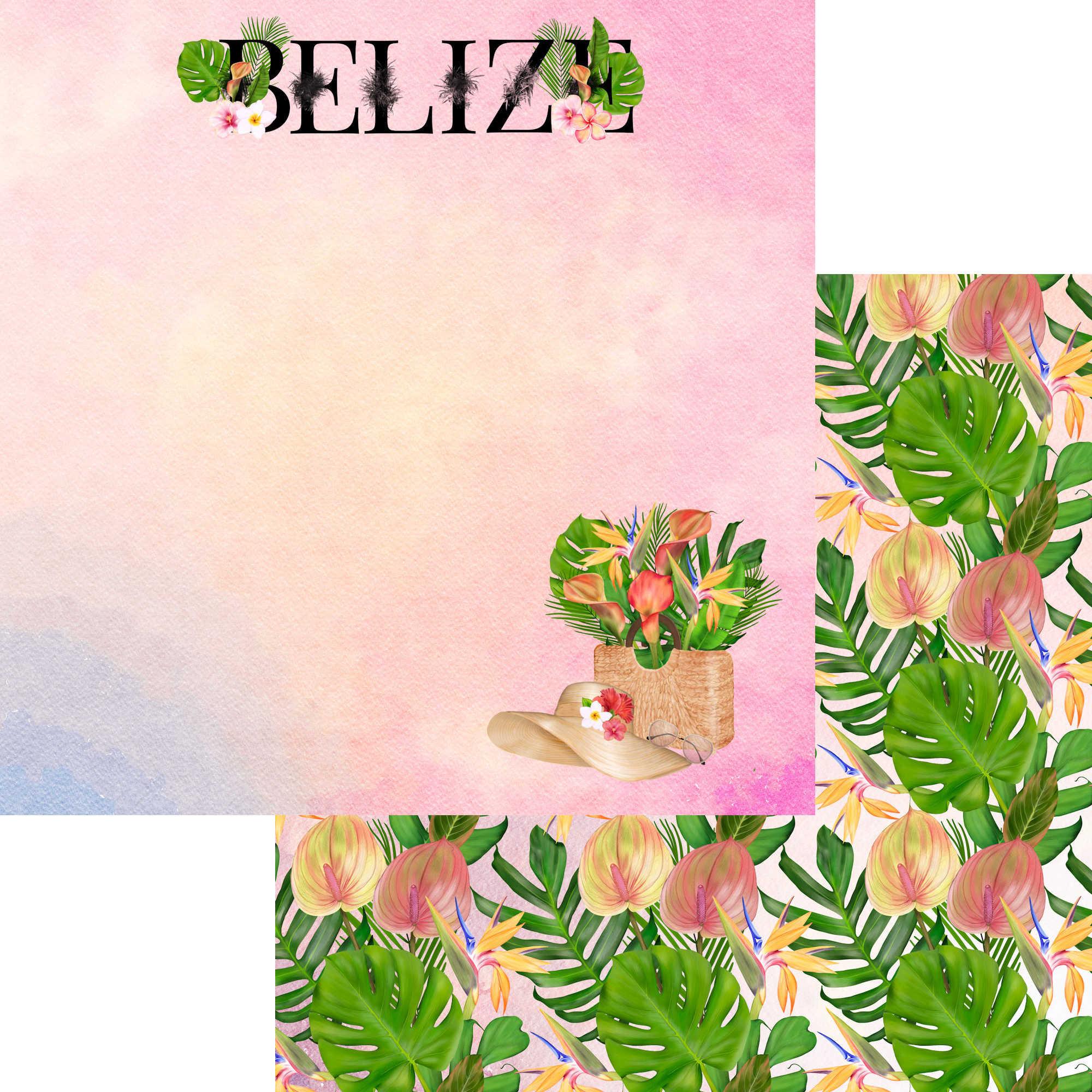 Exotic Tropics Collection Belize 12 x 12 Double-Sided Scrapbook Paper by SSC Designs
