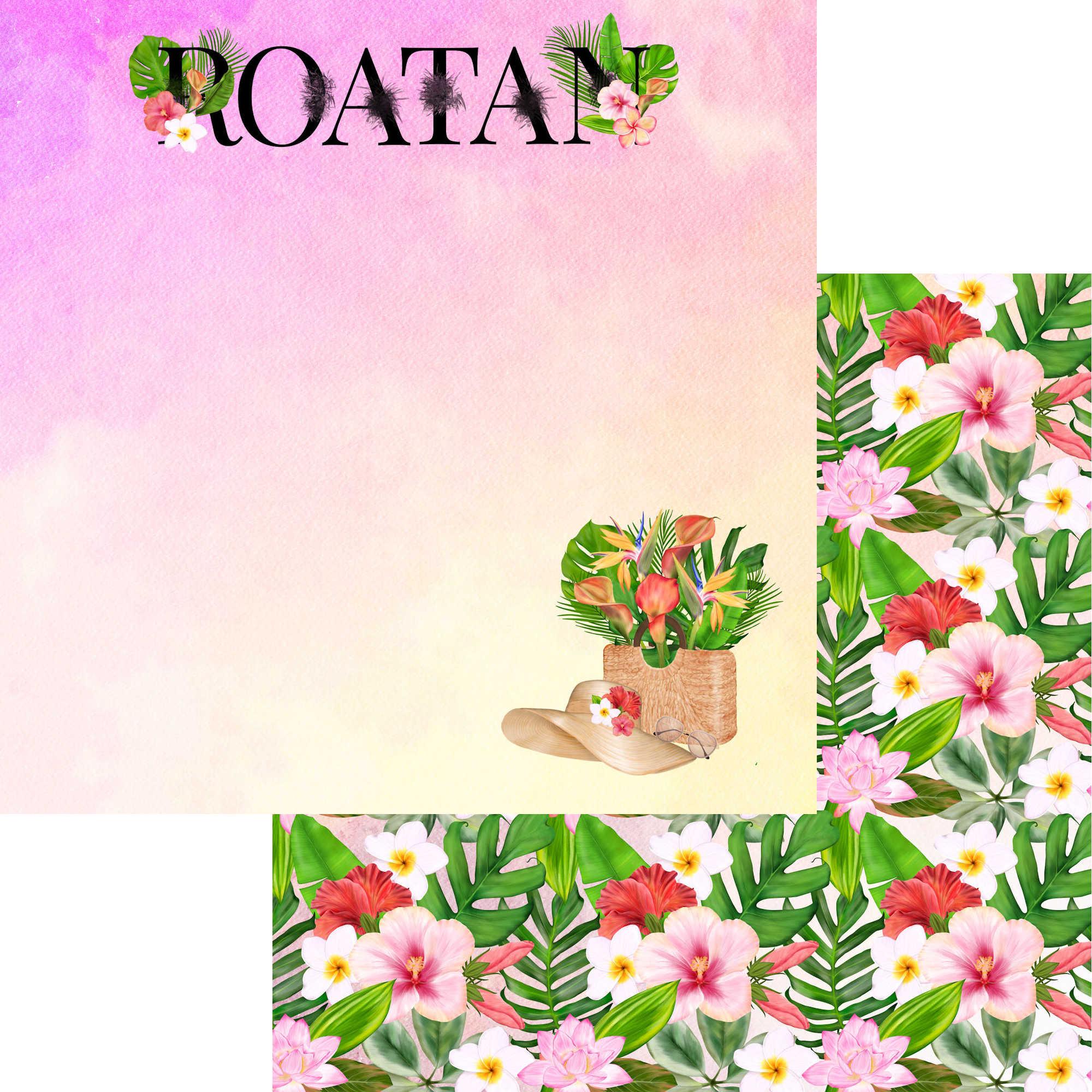 Exotic Tropics Collection Roatan 12 x 12 Double-Sided Scrapbook Paper by SSC Designs