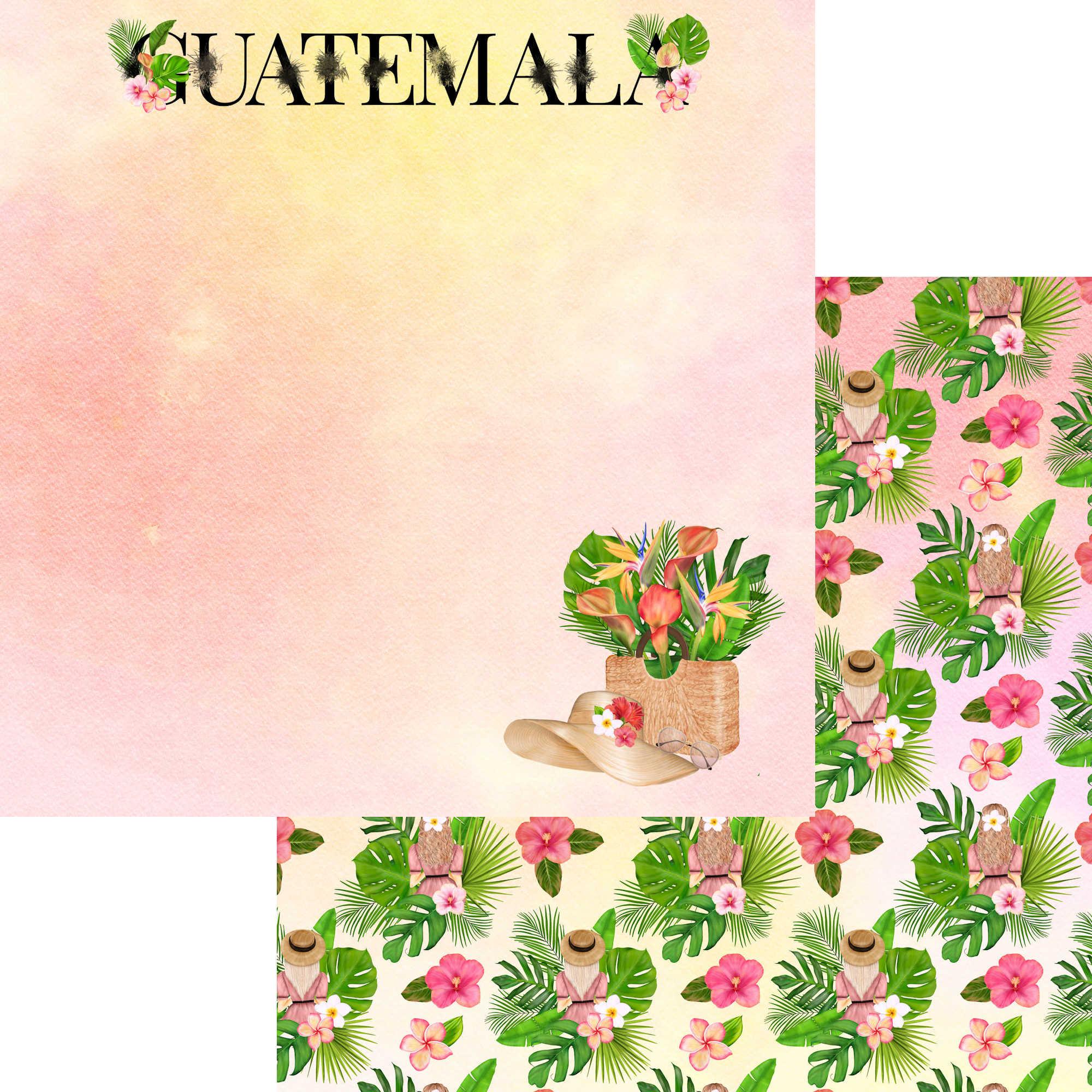 Exotic Tropics Collection Guatemala 12 x 12 Double-Sided Scrapbook Paper by SSC Designs