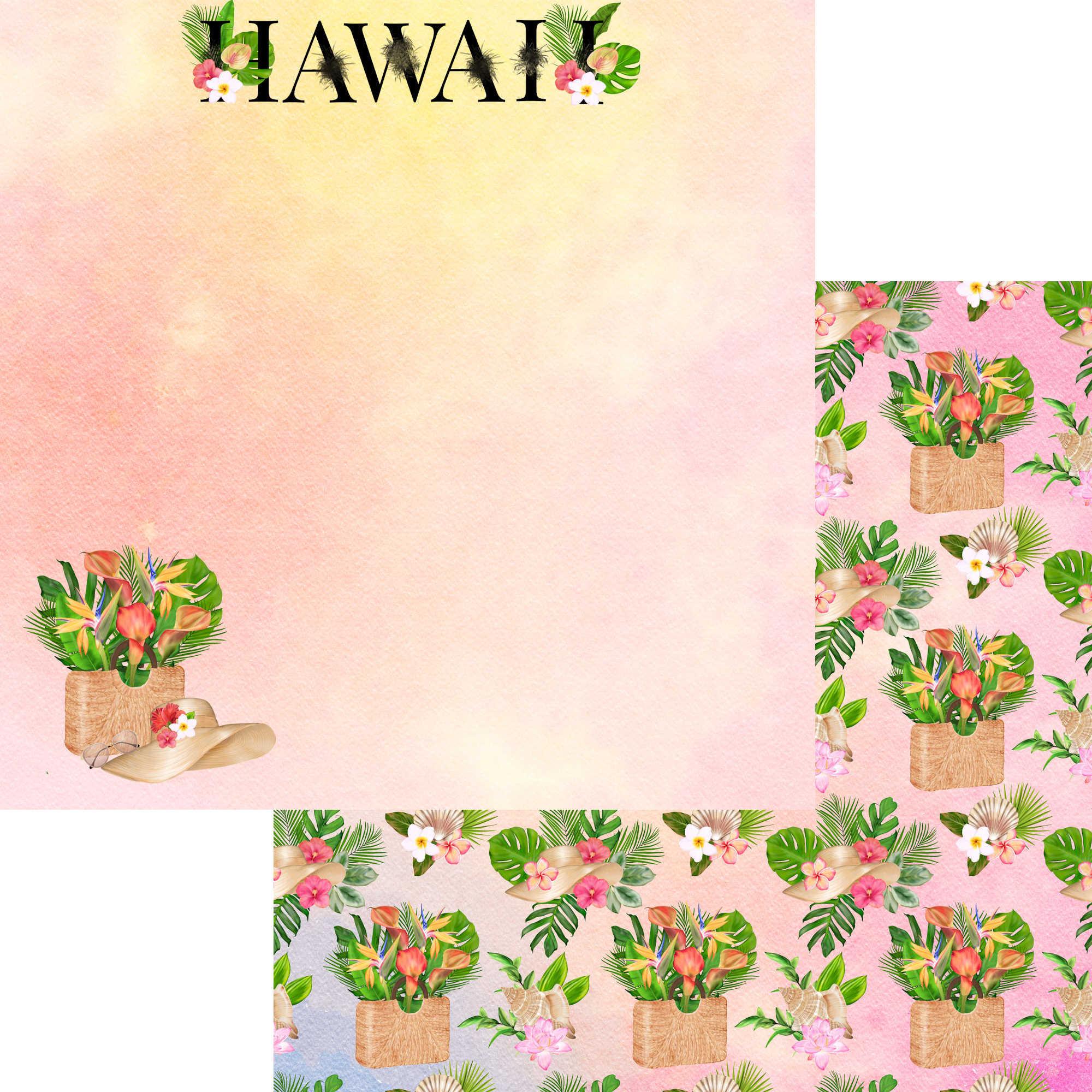 Exotic Tropics Collection Hawaii 12 x 12 Double-Sided Scrapbook Paper by SSC Designs