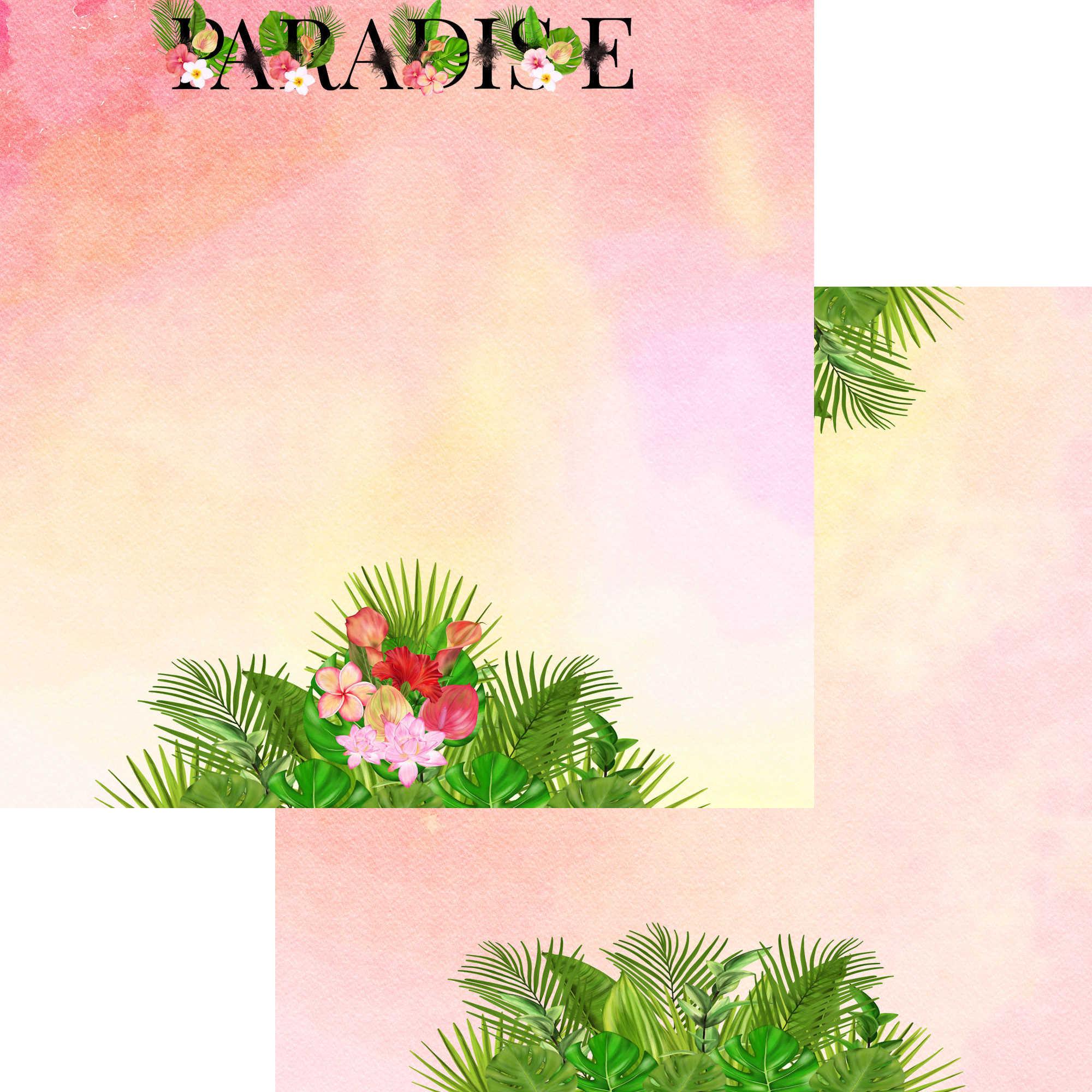 Exotic Tropics Collection Paradise 12 x 12 Double-Sided Scrapbook Paper by SSC Designs - Scrapbook Supply Companies