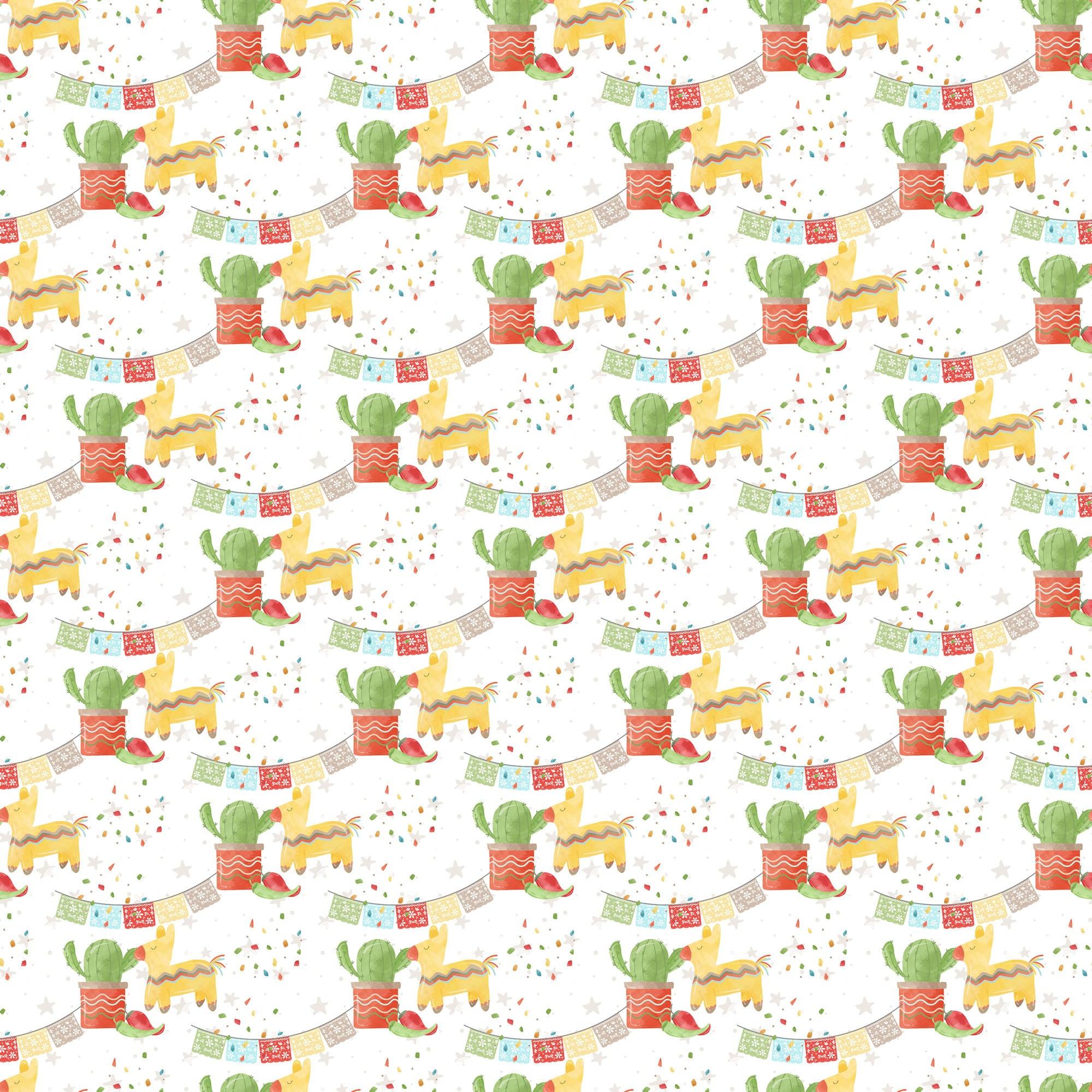 Fiesta Collection Cactus 12 x 12 Double-Sided Scrapbook Paper by SSC Designs - Scrapbook Supply Companies