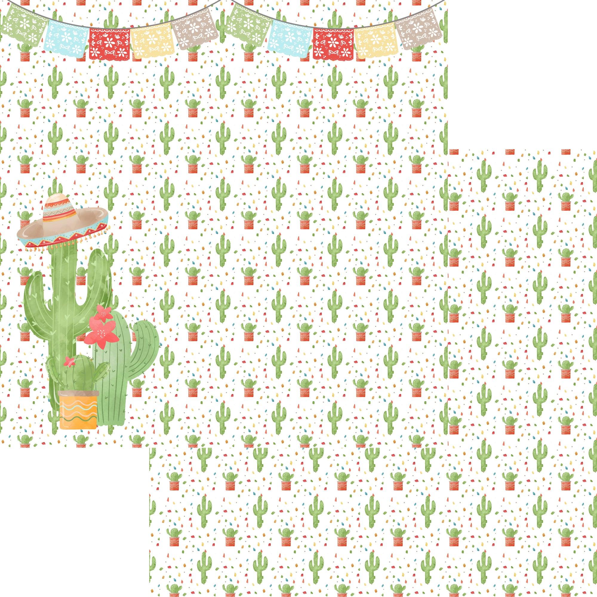 Fiesta Collection Sombrero 12 x 12 Double-Sided Scrapbook Paper by SSC Designs