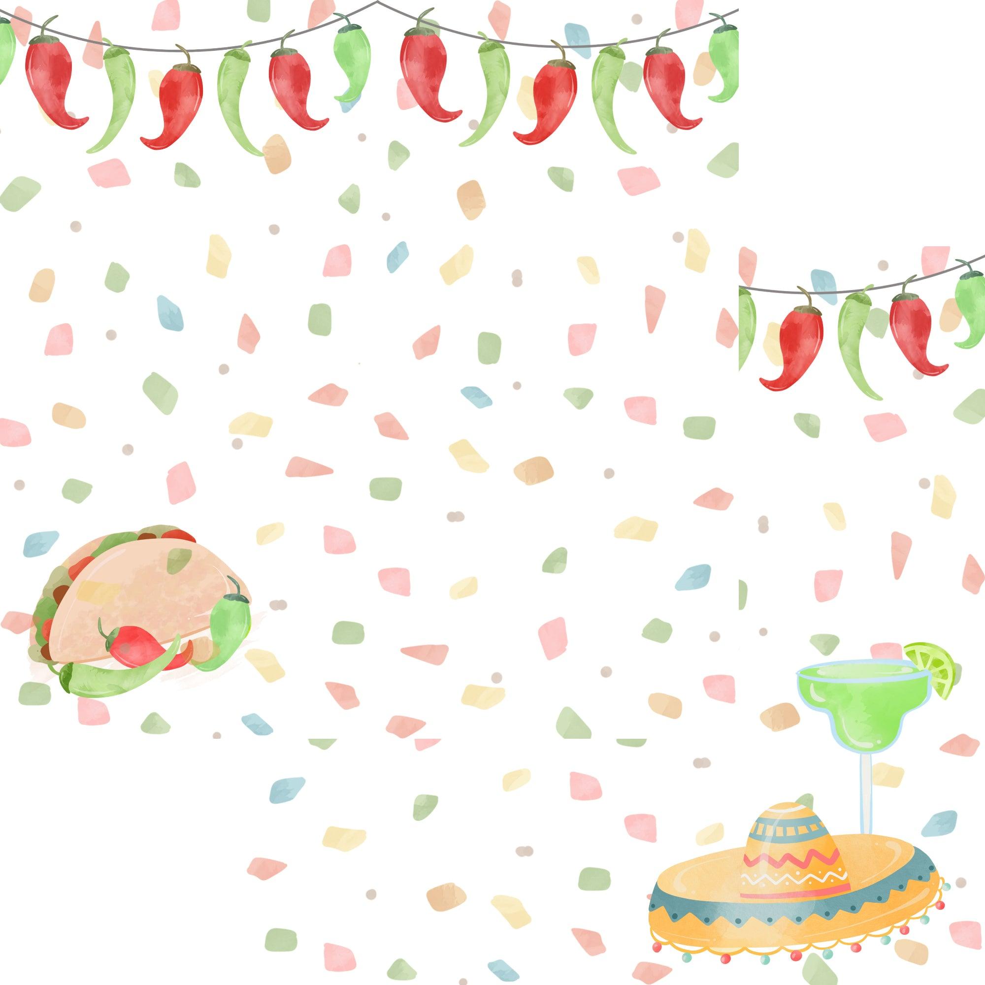 Fiesta Collection 12 x 12 Scrapbook Paper Pack & Embellishment Kit by SSC Designs - Scrapbook Supply Companies