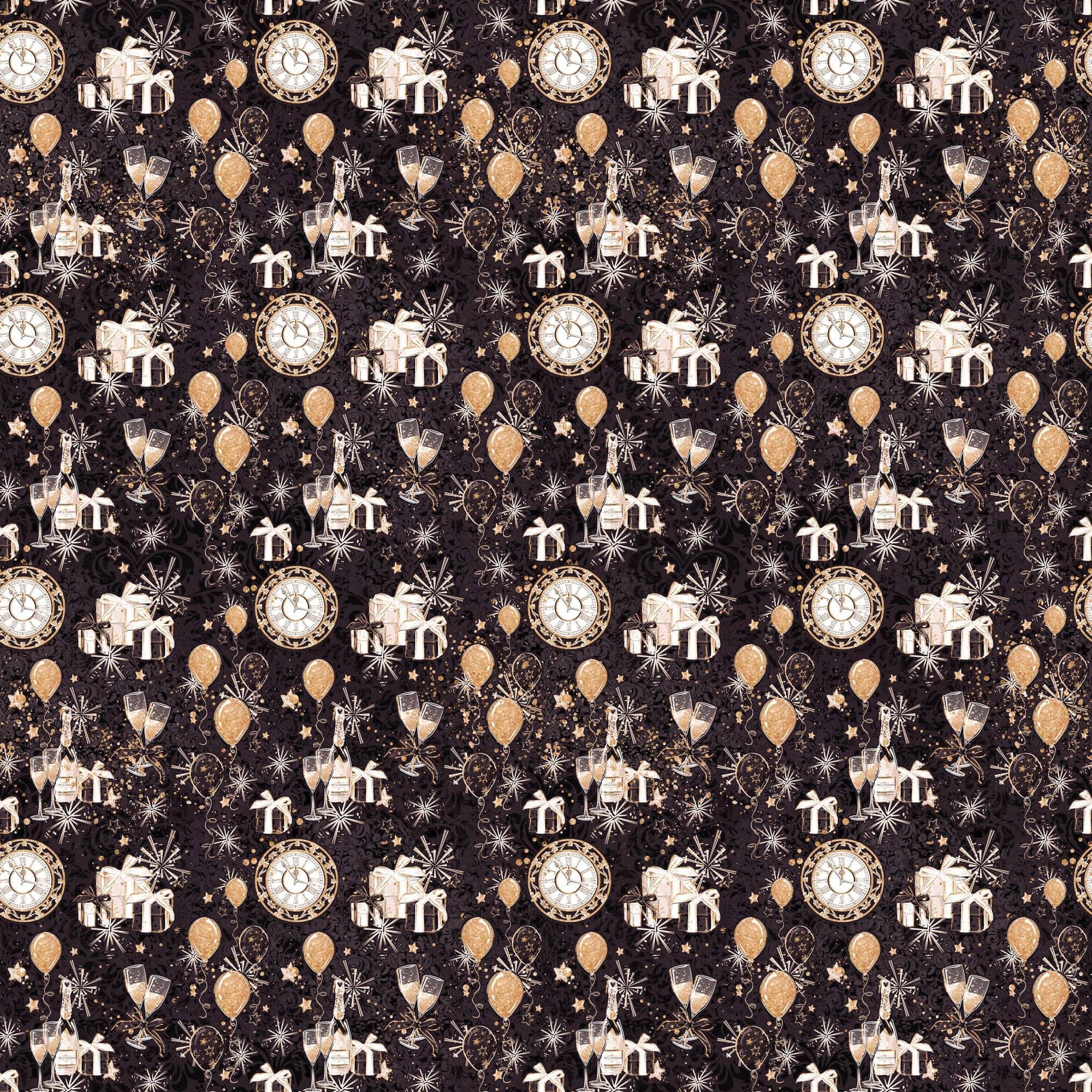 New Year's Eve 2023 Celebration Collection Countdown 12 x 12 Double-Sided Scrapbook Paper by SSC Designs - Scrapbook Supply Companies