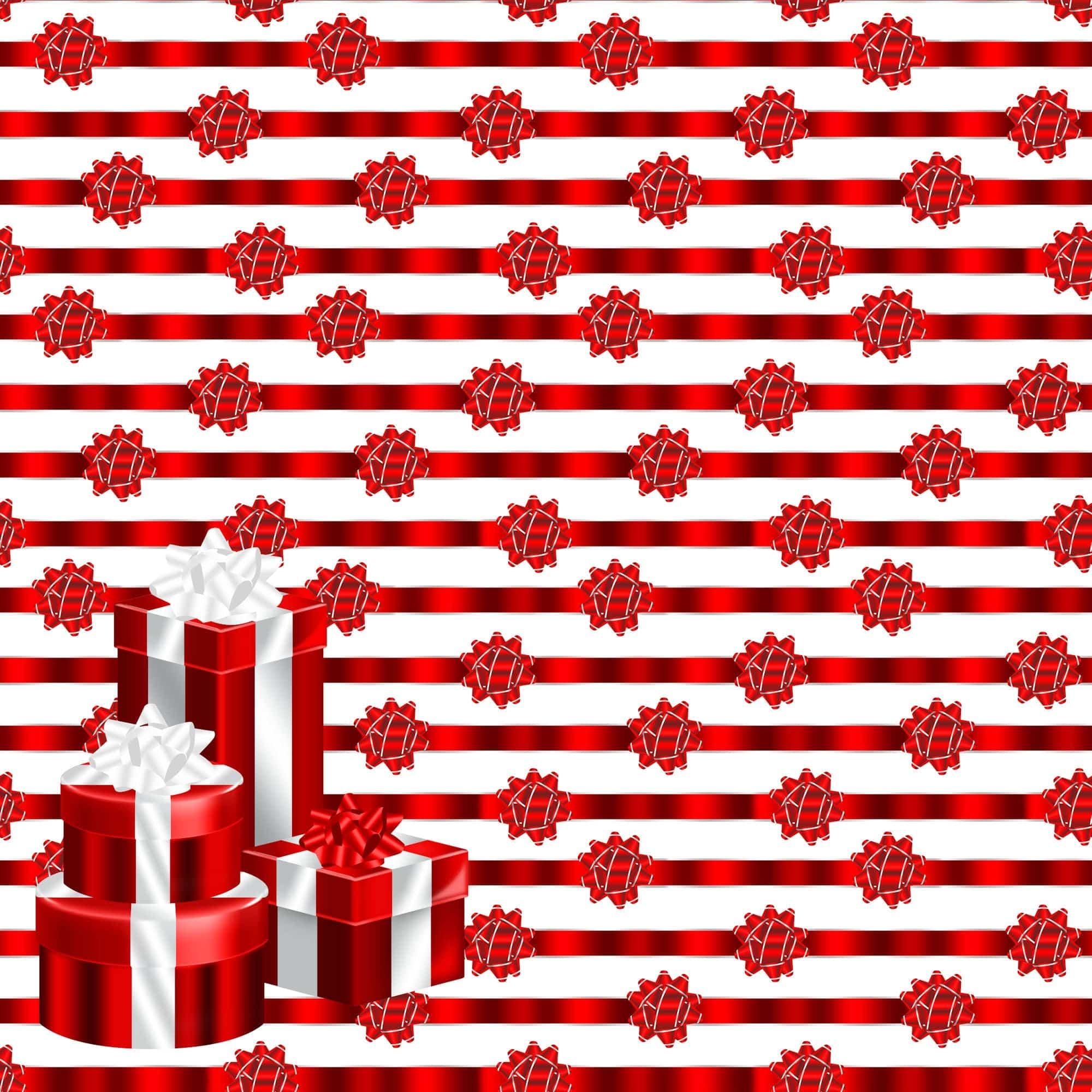 Peppermint Christmas Collection Put A Bow On It 12 x 12 Double-Sided Scrapbook Paper by SSC Designs - Scrapbook Supply Companies