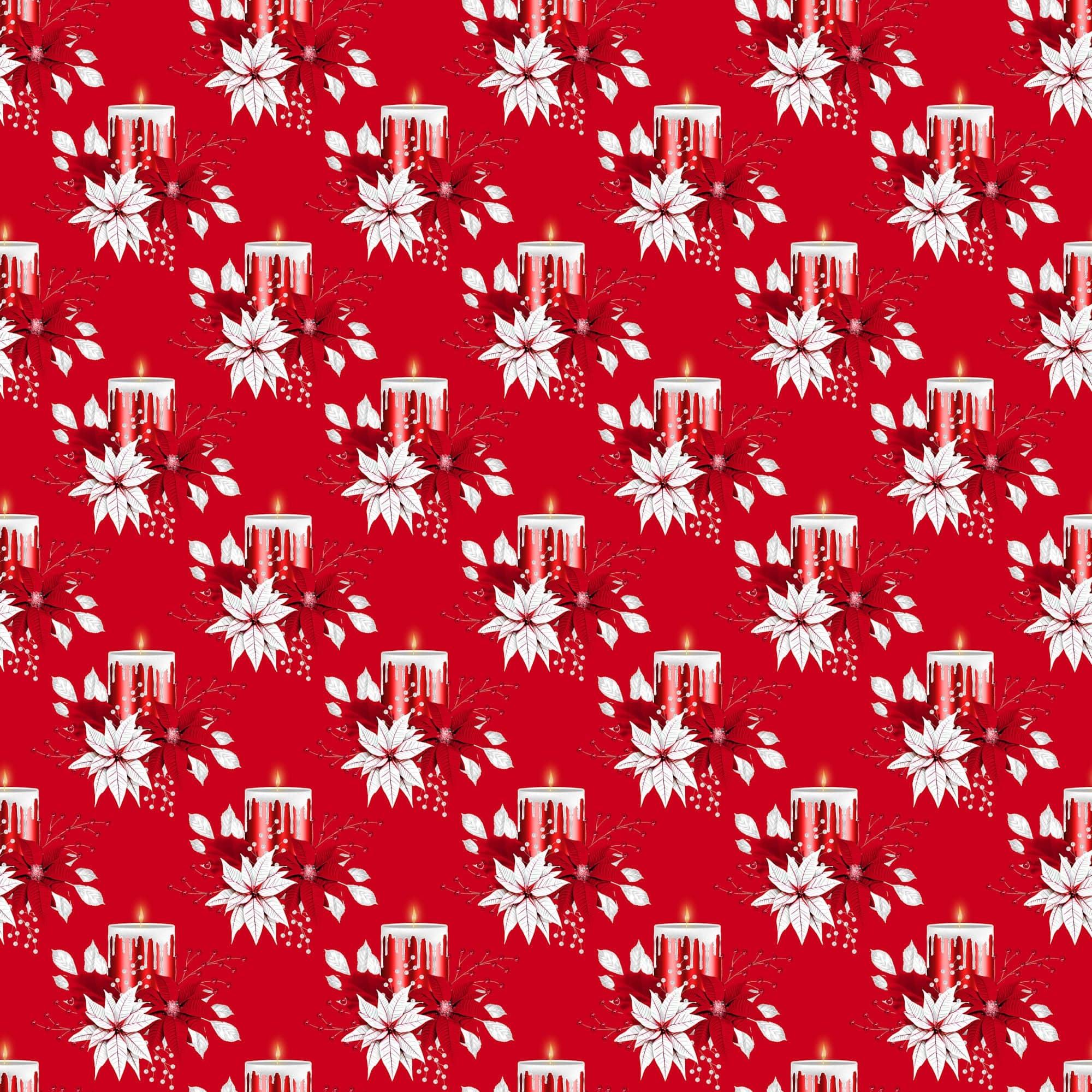 Peppermint Christmas Collection Flicker 12 x 12 Double-Sided Scrapbook Paper by SSC Designs - Scrapbook Supply Companies
