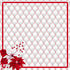 Peppermint Christmas Collection Poinsettias 12 x 12 Double-Sided Scrapbook Paper by SSC Designs - Scrapbook Supply Companies