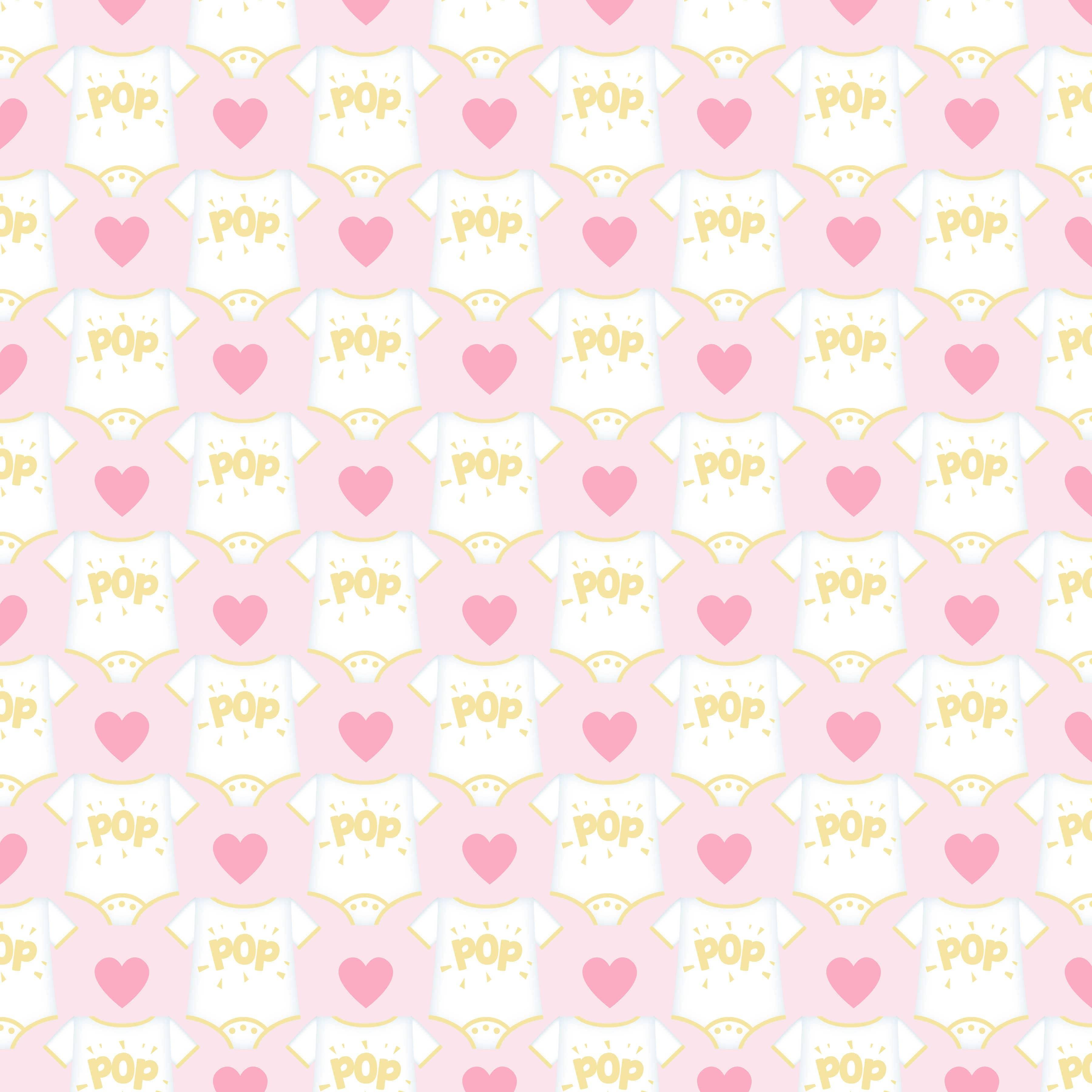Ready To Pop Collection Onesie Girl 12 x 12 Double-Sided Scrapbook Paper by SSC Designs - Scrapbook Supply Companies