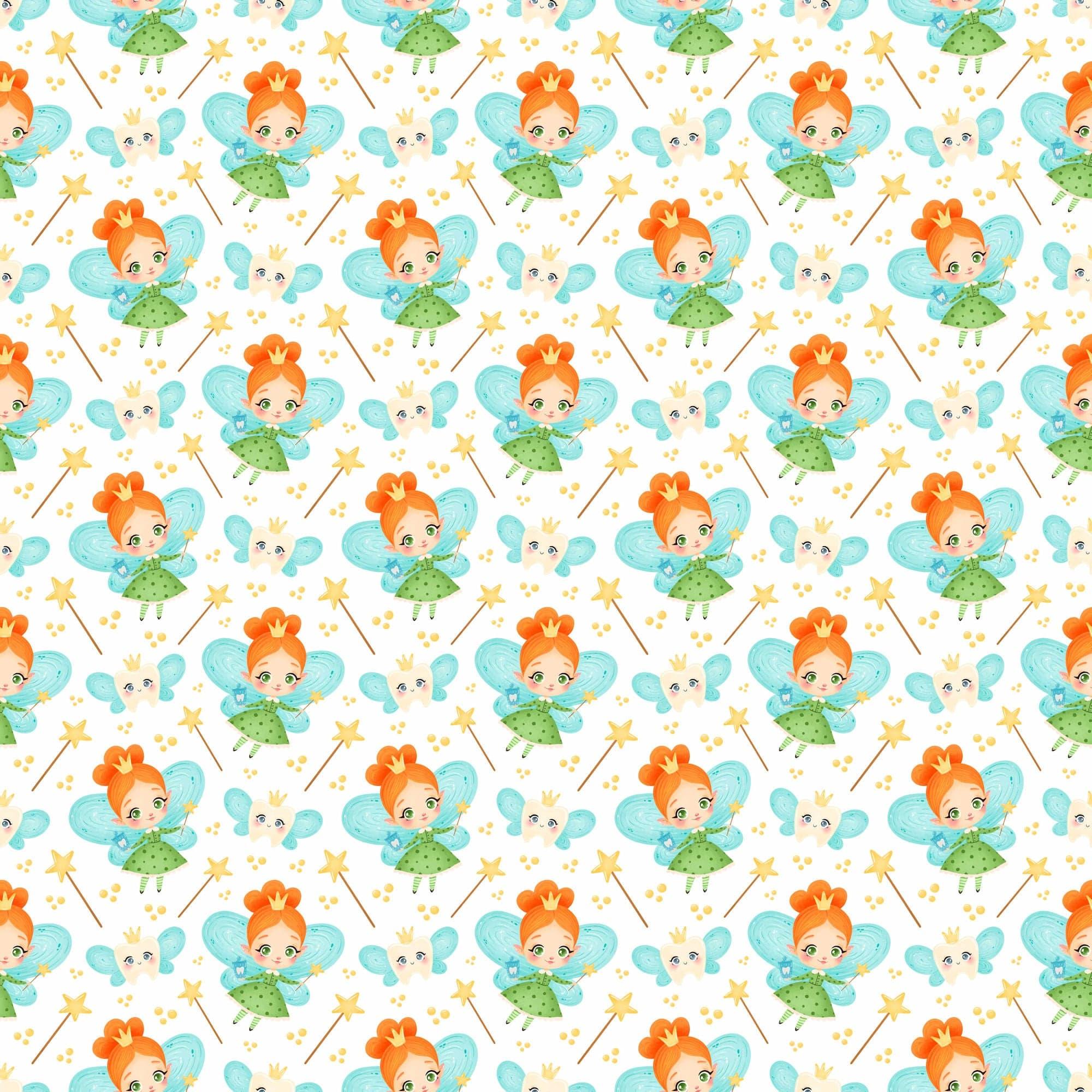 Tooth Fairy Collection Show Me The Money Fairy 12 x 12 Double-Sided Scrapbook Paper by SSC Designs - Scrapbook Supply Companies