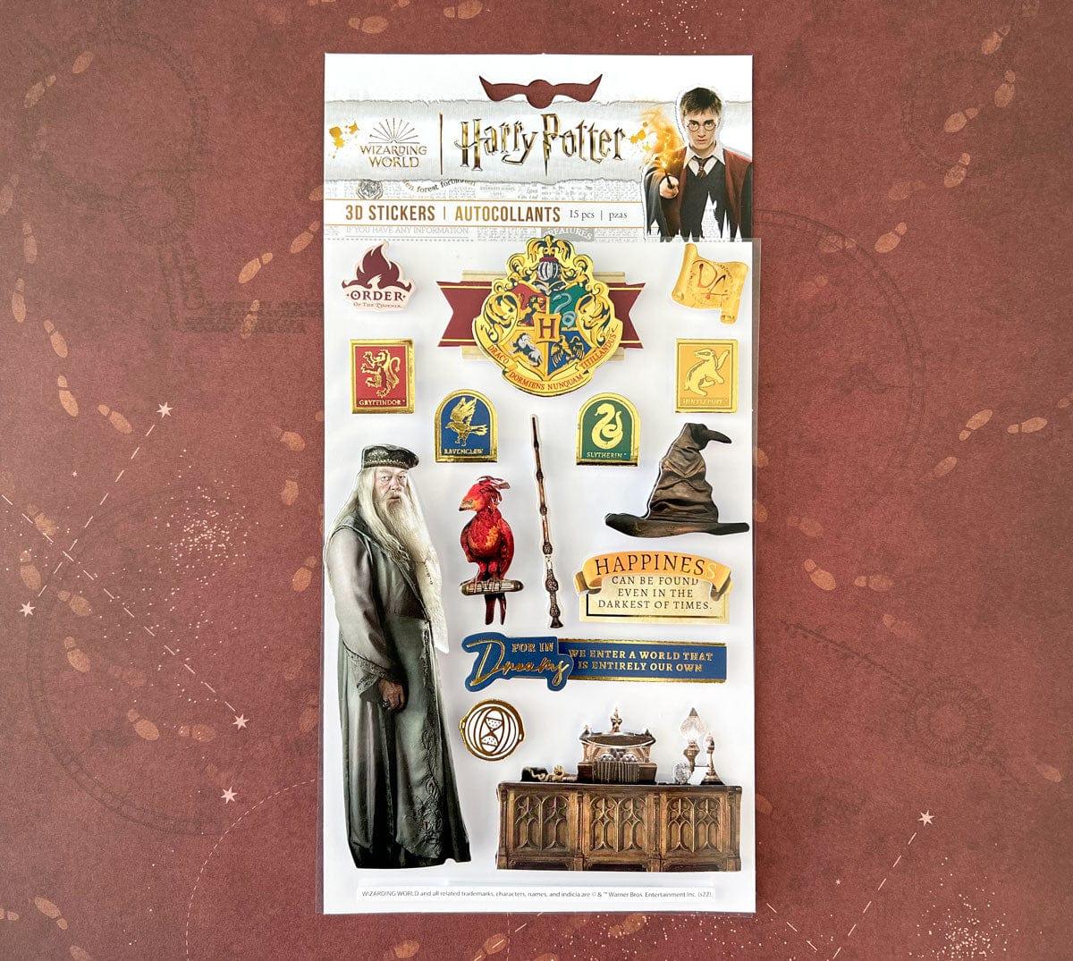 Harry Potter Stickers- Dumbledore 5 x 7 Glitter 3D Scrapbook Embellishment by Paper House Productions