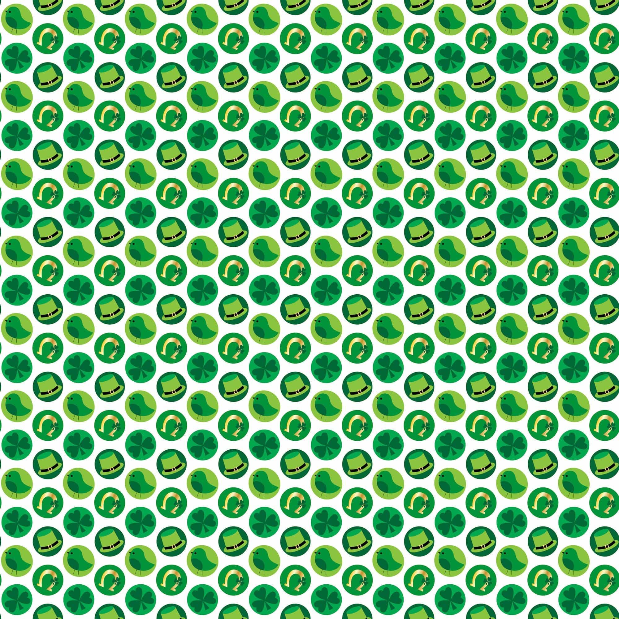 St. Pat's Traditional Collection Happy St. Patrick's Day 12 x 12 Double-Sided Scrapbook Paper by SSC Designs - Scrapbook Supply Companies