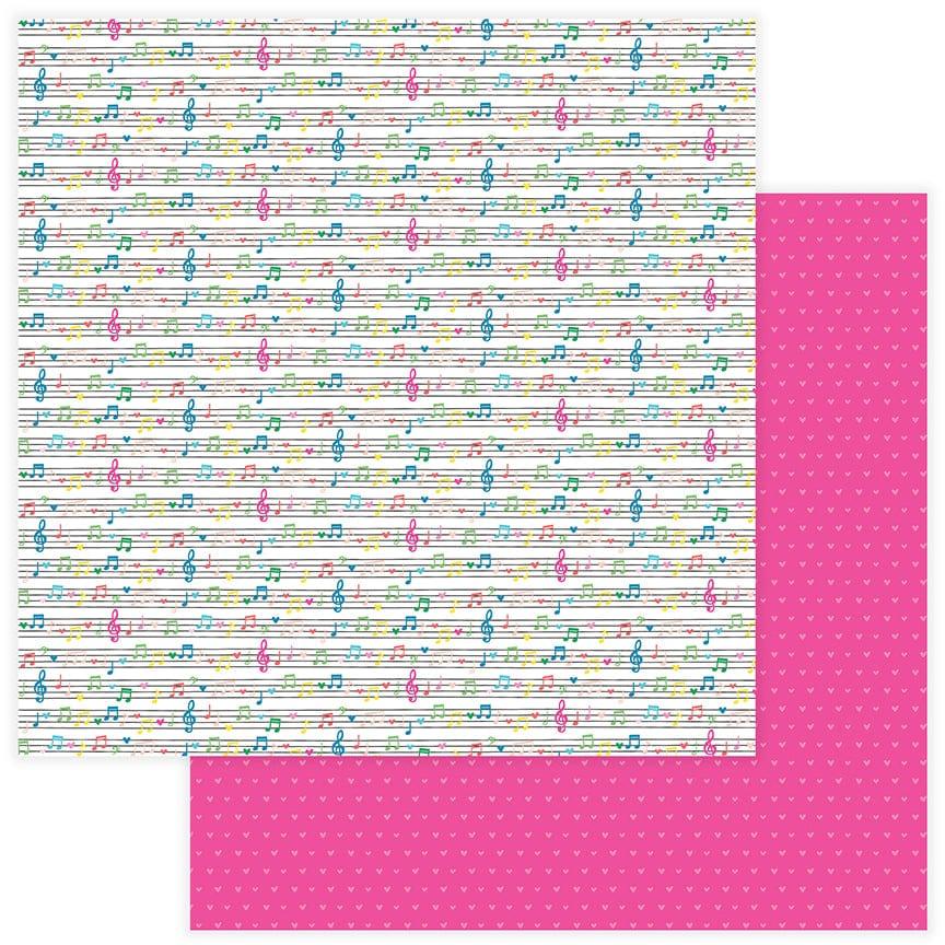Star Of The Show Collection We've Got The Beat 12 x 12 Double-Sided Scrapbook Paper by Photo Play Paper