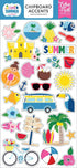 I Love Summer Collection6 x 12 Chipboard Accents Scrapbook Embellishments by Echo Park Paper - Scrapbook Supply Companies