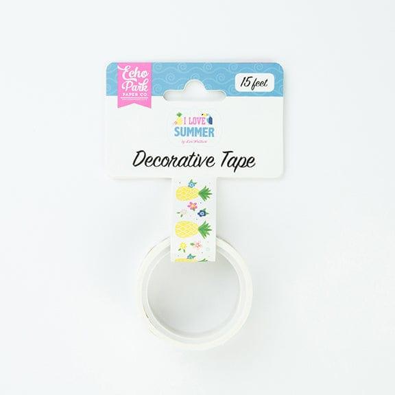 I Love Summer Collection Carefree Summer Decorative Tape by Echo Park Paper - 15 Feet - Scrapbook Supply Companies