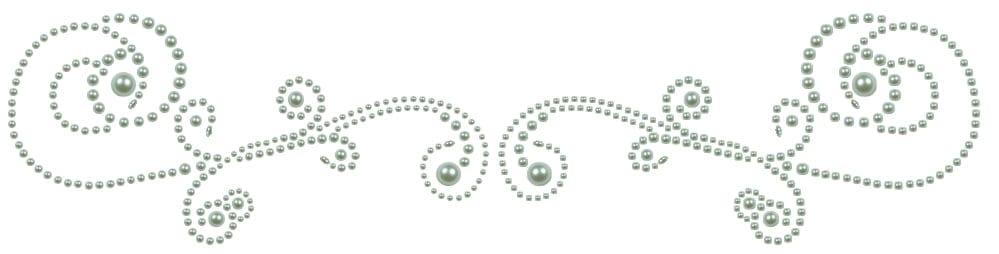 Say It With Bling Collection Allure Swirls White Pearl Self-Adhesive Scrapbook Bling by Want 2 Scrap - Scrapbook Supply Companies