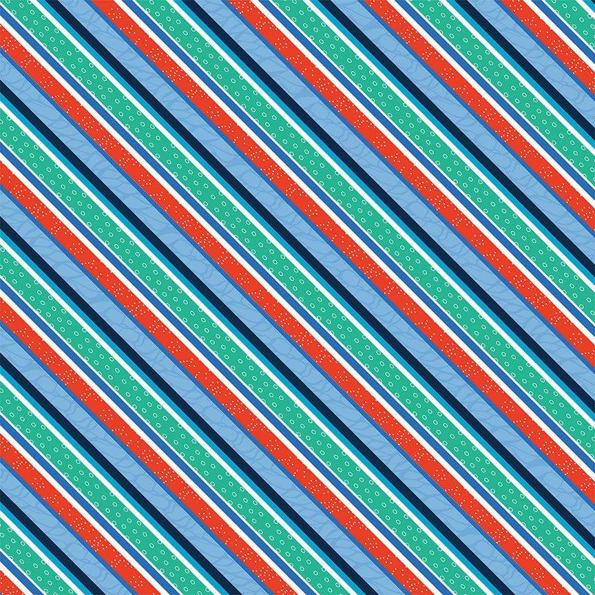 MVP Swimming Collection Relay 12 x 12 Double-Sided Scrapbook Paper by Photo Play Paper - Scrapbook Supply Companies